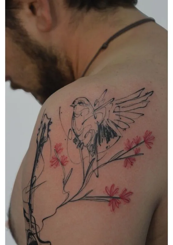 Tatuaje estilo Ilustrativo - ejemplo 2 en Trato Tattoo Estudio Valencia