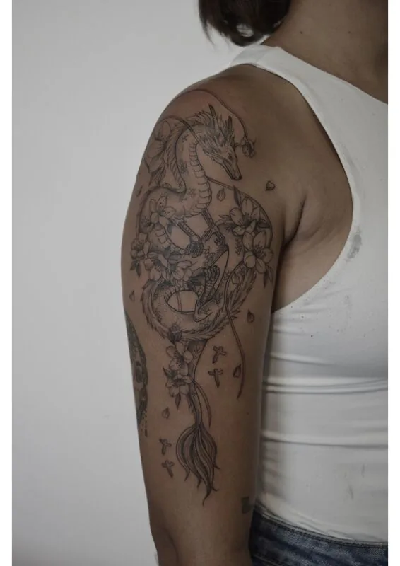 Tatuaje estilo Manga / Anime - ejemplo 2 en Trato Tattoo Estudio Valencia
