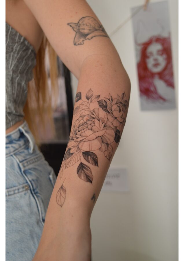 Tatuaje de sirena arquera